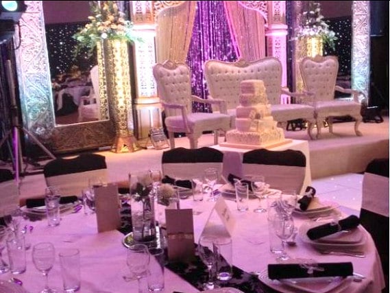 The beautiful wedding room at Muthu Glasgow River Hotel