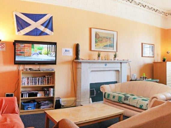 Relax in the lounge at St Andrews Tourist Hostel