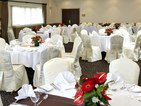 The beautiful wedding room at Best Western Cumberland Hotel
