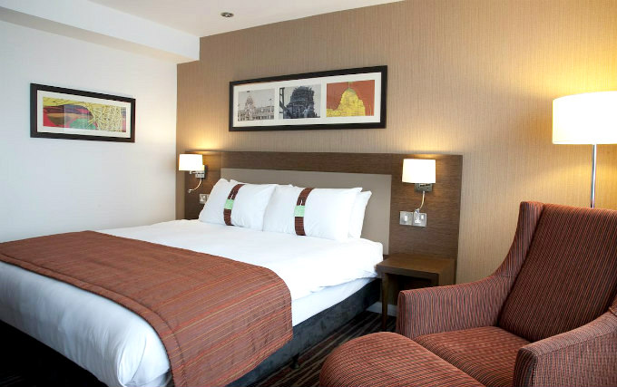 A double room at Holiday Inn London Wembley