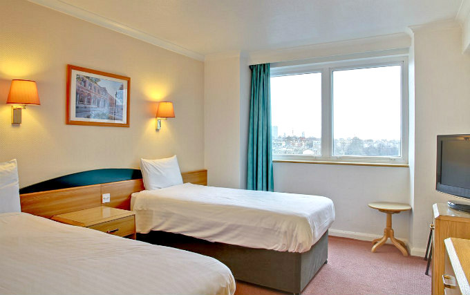 A twin room at Ibis London Earls Court