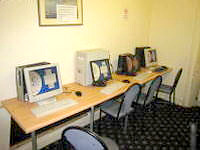 Catch up with friends back home Internet kiosks