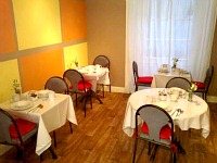 Enjoy a continental breakfast in the dining room The dining area at So London Paddington