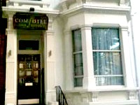 The exterior entrance at the The Comfotel