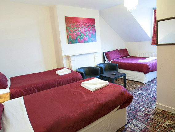 Quad rooms are the ideal choice for groups of friends or families