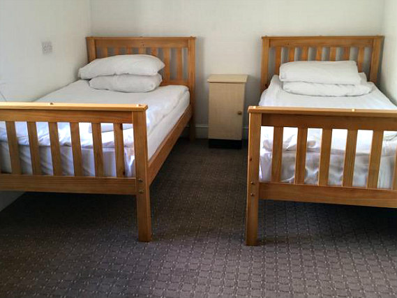 Twin room at Lindal Hotel