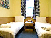 A typical twin room at California Hotel London