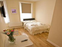 A double room at 60 Warwick House Studios London