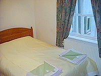 A typical double room at the Golden Star Hotel