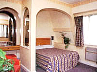 A typical double room at Majestic Hotel