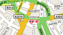 Map of Victoria, London
