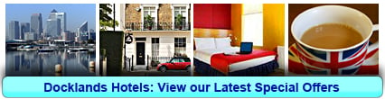 Docklands Hotels: Book from only £18.50 per person!