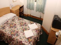A typical double room at Elmwood Hotel