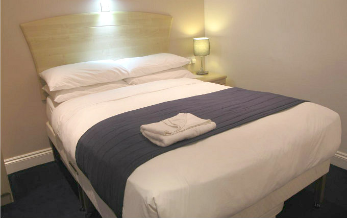 A typical double room at Alhambra Hotel