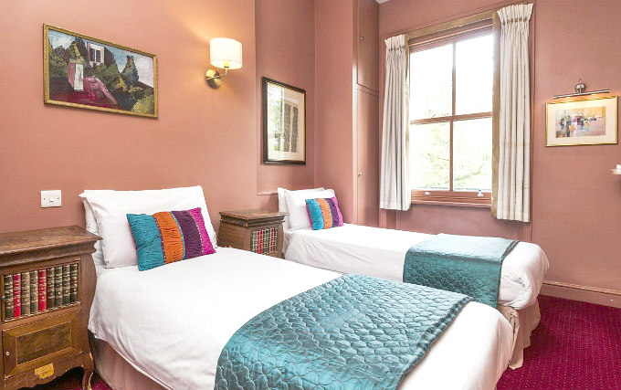 Twin room at Castleton Hotel