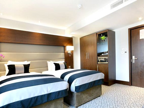 A twin room at Paddington Court Rooms is perfect for two guests