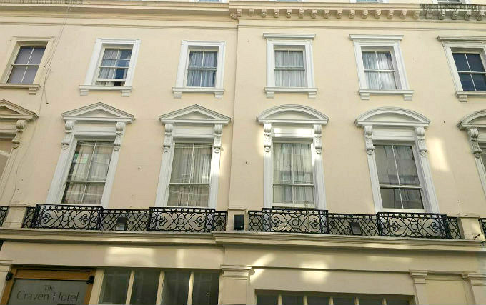 The exterior of Crownwall Hotel