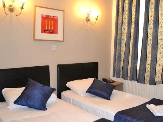 Ein Doppelzimmer im Oxford Hotel London