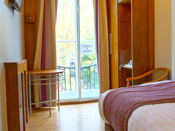 Single rooms at Garden View Hotel provide privacy