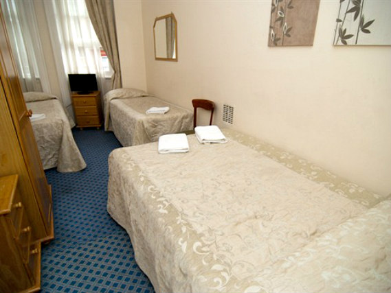 Enjoy a hot drink thanks to the tea/coffee making facilities in your room