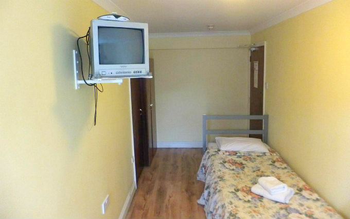 A typical single room at The Gresham Hotel