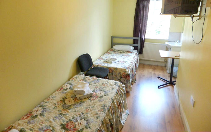 A twin room at The Gresham Hotel