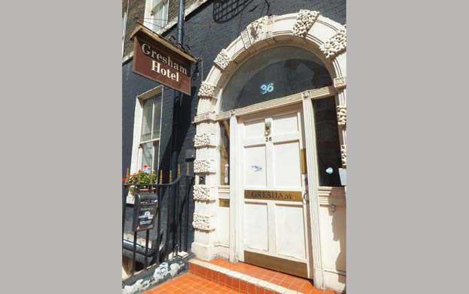 The exterior of The Gresham Hotel