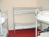 Ein Schlafsaal im Hostel 63