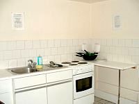 A kitchen at Hostel 63 where you can make meals, snacks or drinks