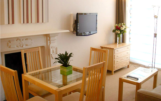 Most rooms have desks at the Cleveland Hotel London