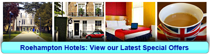 Roehampton Hotels: Book from only £12.25 per person!