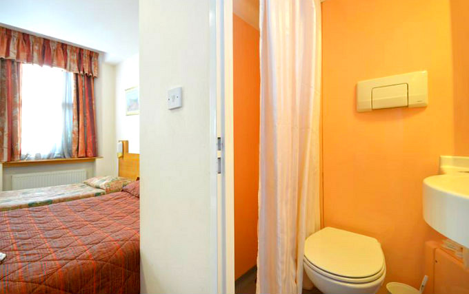 A typical room at Alexandra Hotel