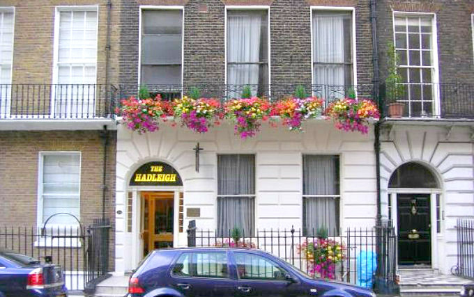 The exterior of Hadleigh Hotel