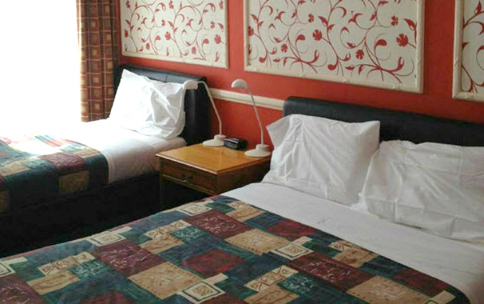 A typical triple room at Hadleigh Hotel