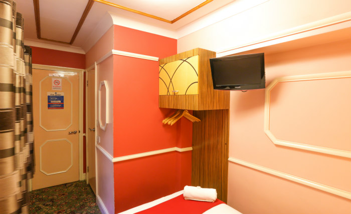 Ein Zimmer im Vegas Hotel London