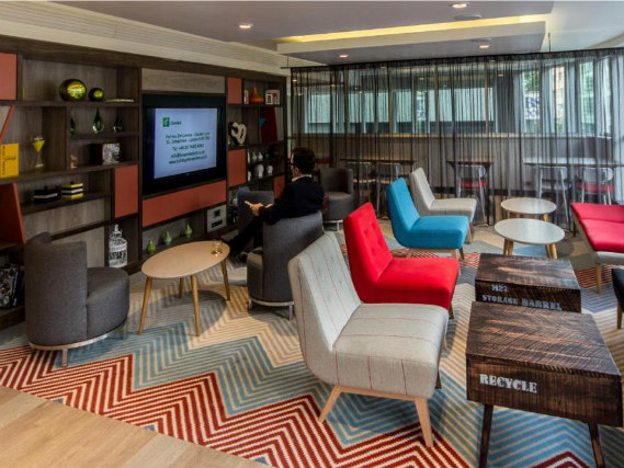 Relax in the lounge at Holiday Inn Camden Lock