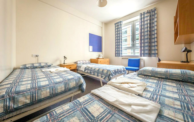 A typical triple room at Bankside Quality Rooms