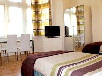 A typical triple studio at Palace Court Holiday Apartments