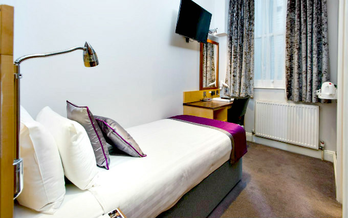 A typical single room at Best Western Victoria Palace