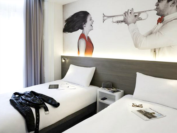 A twin room at Enterprise Hotel London is perfect for two guests