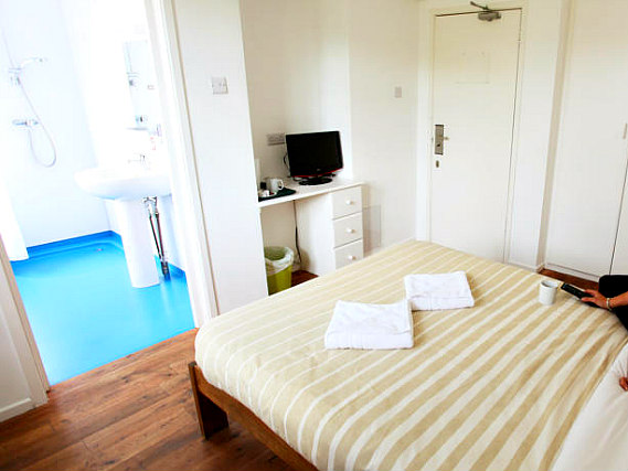 A typical double room at Hillspring Lodge