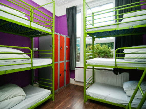 A typical dorm room at Venture Hostel