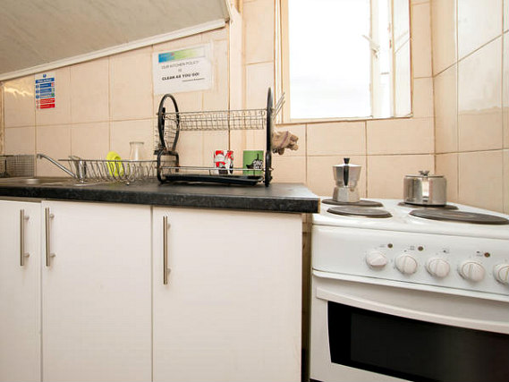 Save even more money by preparing your own food in the self-catering kitchen