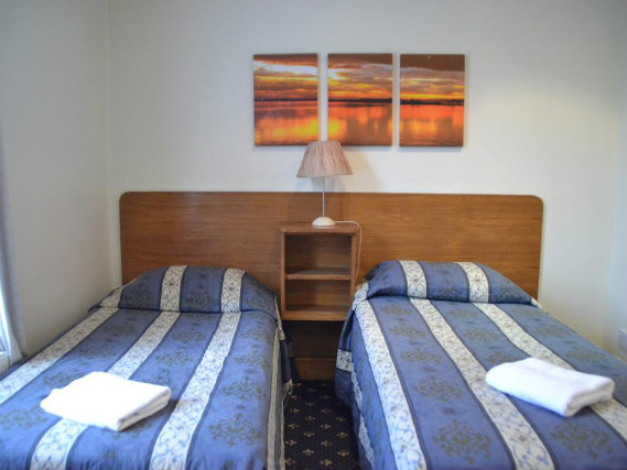 A twin room at Hotel 65 London is perfect for two guests