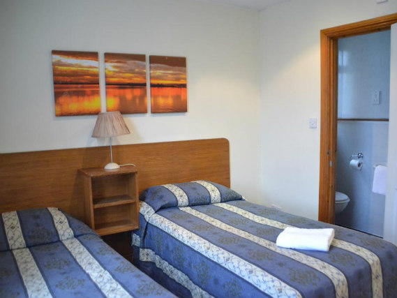 A twin room at Hotel 65 London is perfect for two guests