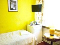 A typical single room at Acton Town Hotel