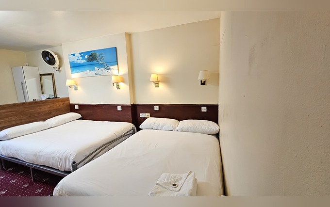 Quad room at Hyde Park Court Hotel