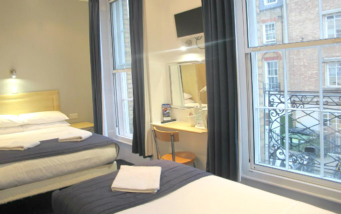 A triple room at Alhambra Hotel