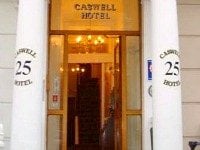 The entrance to Caswell Hotel