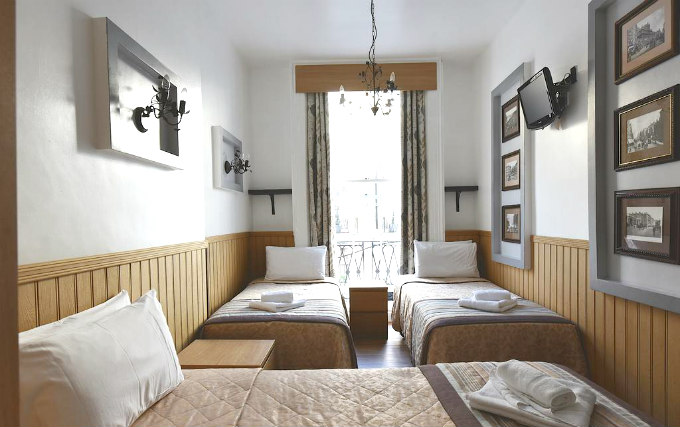 Quad room at Linden House Hotel